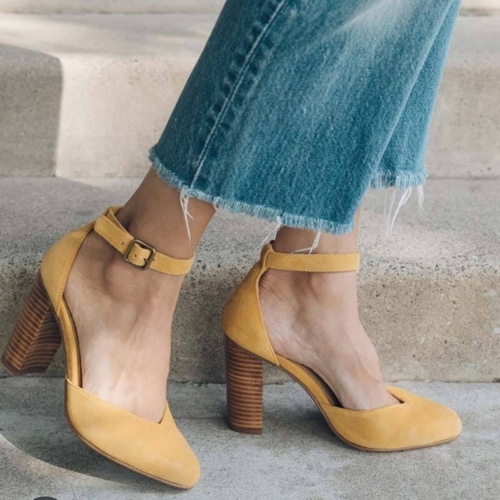 Soludos Collette Heel in Marigold LAST CHANCE BEFORE DONATING